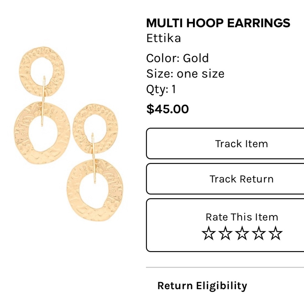 Hoop earrings